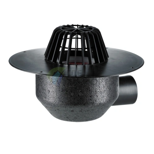 Кровельная воронка HL64F с листвоуловителем и теплоизоляцией - фото 1