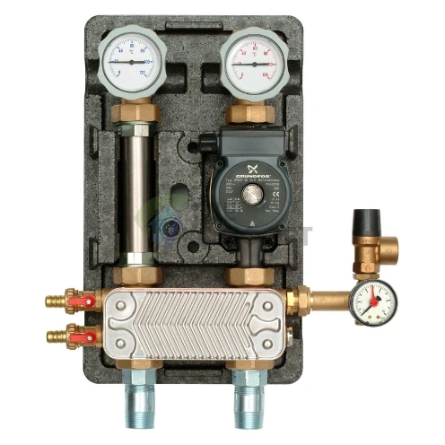 Насосная группа Meibes UK разделительный контур 1 с насосом Grundfos UPS 25-60-т/о 36 пл. ME 45811.36 - фото 1
