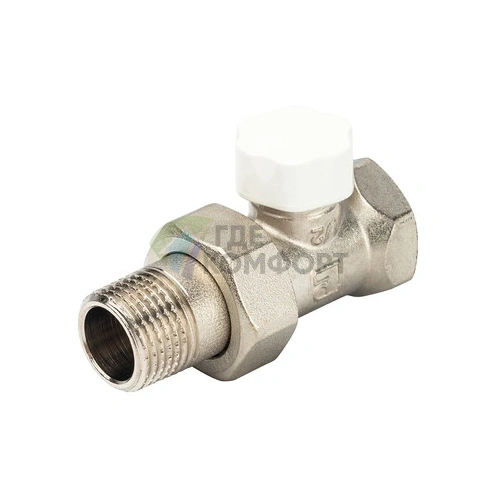 Клапан ручной прямой Luxor 1/2 11262100 (Люксор) - фото 1