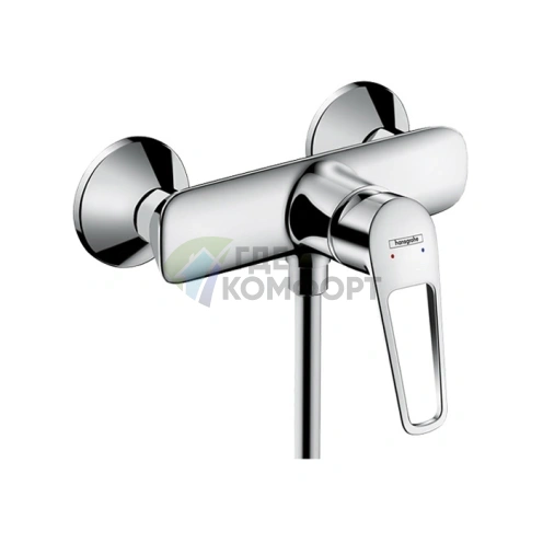 Настенный смеситель для душа Hansgrohe Novus Loop, хром (71360000) - фото 1