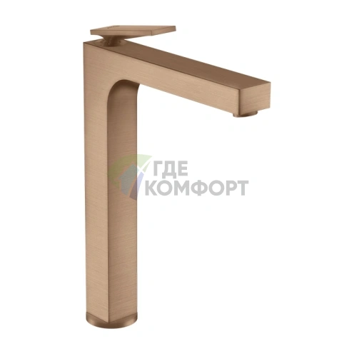 Смеситель для раковины AX Citterio 280 в роскошном цвете шлифованное красное золото (39021310) - фото 1