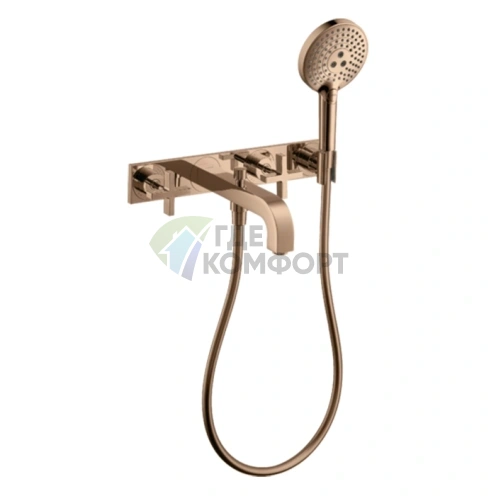 Смеситель для ванны AX Citterio в цвете полированное красное золото (39441300) - фото 1