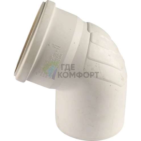 Отвод канализационный Raupiano Plus 110х67° REHAU (РЕХАУ - 11234541001) - фото 4