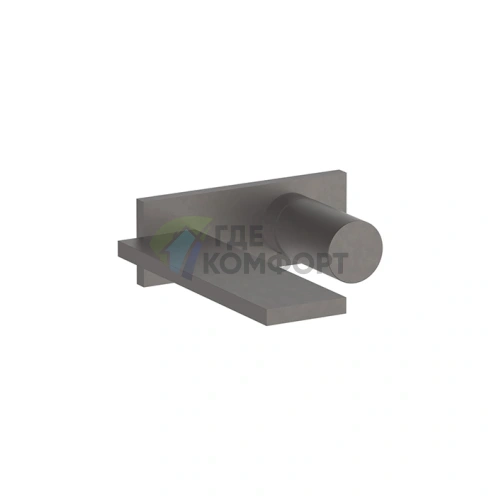 Смеситель для раковины Fantini Milano встраиваемый на 2 отверстия цвет матовый графит (31 P5 E613B) - фото 1