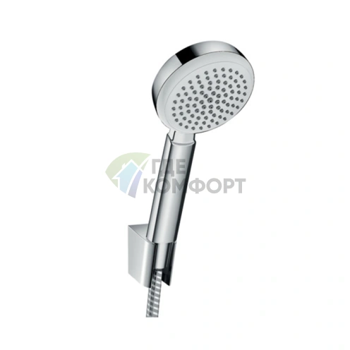 Душевой набор HG Crometta 100 Mono с ручным душем, держателем и шлангом 1,25 м (хром) (26664400) - фото 1