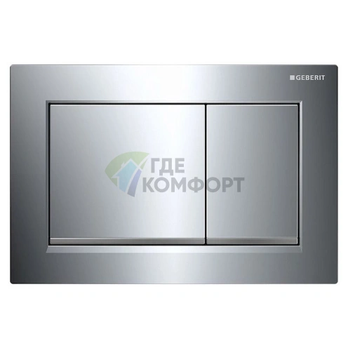 Кнопка смыва Geberit Omega 30 115.080.KH.1 для инсталляции: хром и матовый хром - фото 1