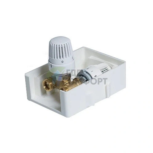 Регулировочный короб TCB-K-RTL01 Zeissler UNIBOX с термостатическим клапаном и ограничителем температуры обратного потока - фото 1