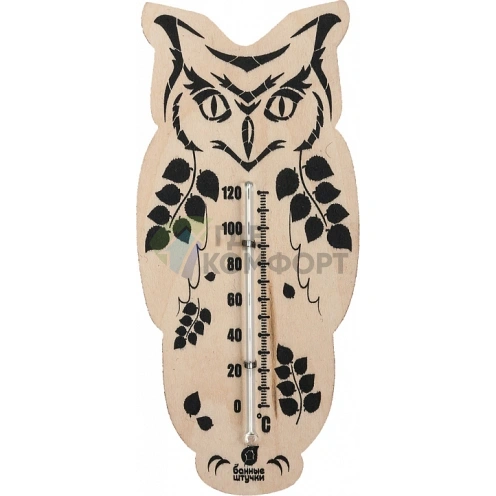 Термометр для бани и сауны Банные штучки 18051 Сова фото 1
