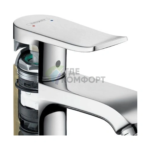 Смеситель для раковины Hansgrohe Metris 31084000 - фото 4