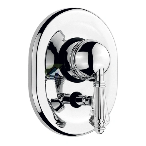 Встраиваемый смеситель для душа Nicolazzi Cristallo с переключением на 2 источника, хром (3460CR33) - фото 1