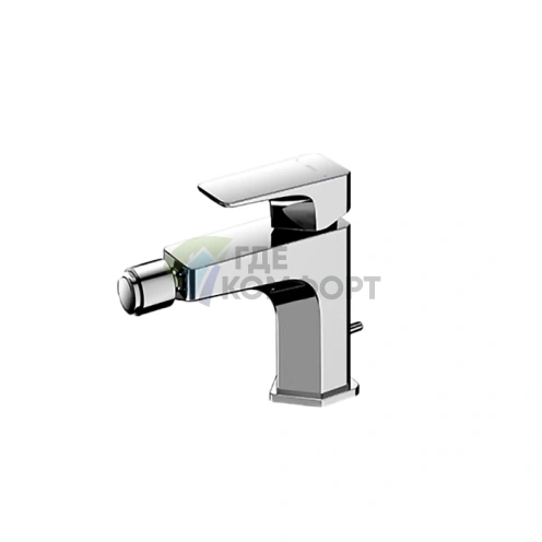 Универсальный смеситель для биде TOTO GE с клапаном перелива, хром (TRG07301R) - фото 1