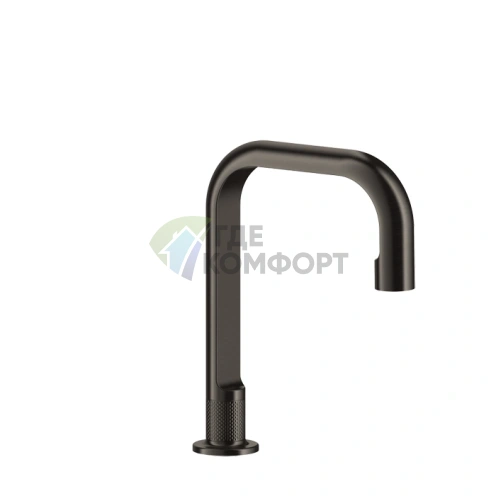 GESSI INCISO Отдельностоящий излив 160 мм, высота 240 мм, цвет Nero XL (58093#299) - фото 1