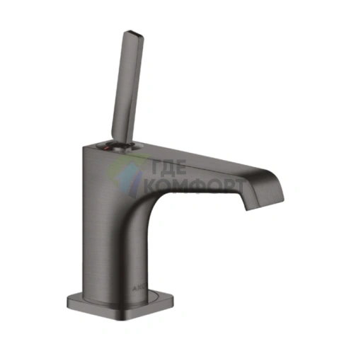 Смеситель для раковины AX Citterio E 90, шлифованный черный хром (36102340) - фото 1