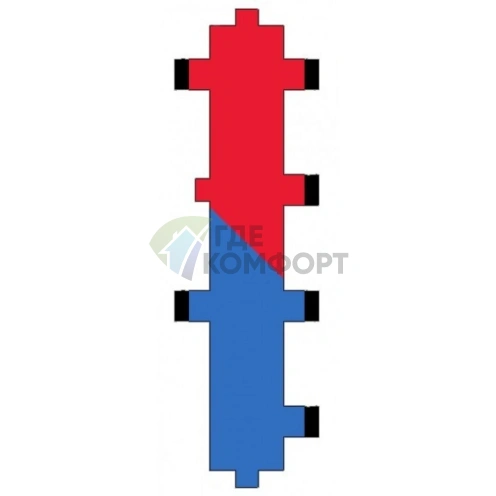 Гидравлический разделитель из нержавеющей стали AISI 304 ПроксиТерм в теплоизоляции PRO GS25-2 PRO - фото 3