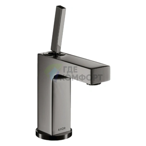 Смеситель для раковины AX Citterio в элегантном черном хроме (39018330) - фото 1