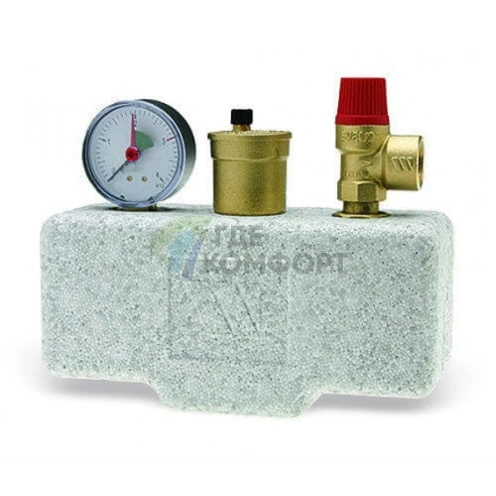 Группа безопасности котла до 50 кВт в теплоизоляции Stout - фото 1