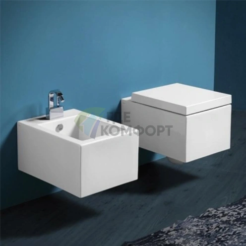 Подвесной унитаз SIMAS Frozen 38x51 см белый без крепежа (FZ18bi) - фото 1