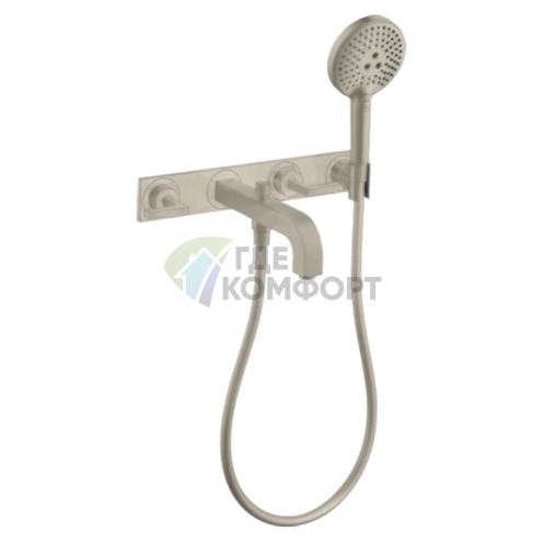 Смеситель для ванны AX Citterion в цвете шлифованный никель (39442820) - фото 1