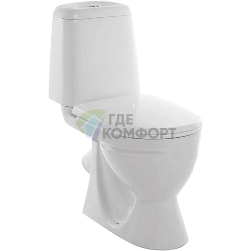 Универсальный унитаз-компакт Sanita Идеал: Комфорт и стиль для вашей ванной - фото 1