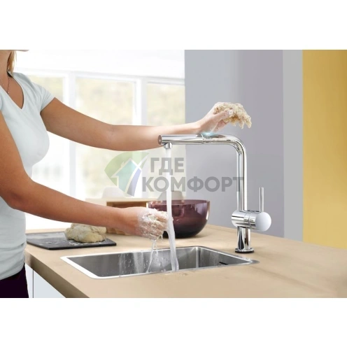 Смеситель Grohe Minta Touch 31360001 для кухни с сенсорным управлением - фото 4