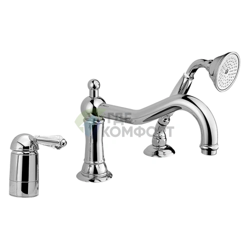 Смеситель для ванны Nicolazzi Cristallo с ручным душем и высоким изливом, хром (3449CR33) - фото 1