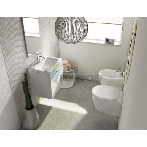 Комплект для подвесного унитаза Ideal Standard: чаша AquaBlade + сиденье с микролифтом + инсталляция 4 в 1 - фото 8