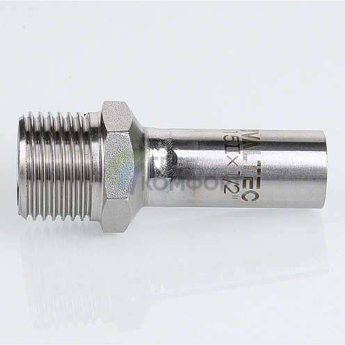 Пресс-вставка с наружной резьбой 18 мм х 3/4 из нержавеющей стали VTi.906.I.001505 VALTEC (ВАЛТЕК) - фото 4