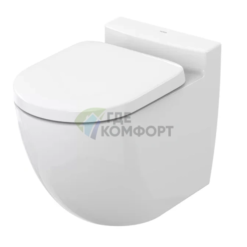 Приставной унитаз TOTO NC CW763PB без крышки-сиденья - фото 1