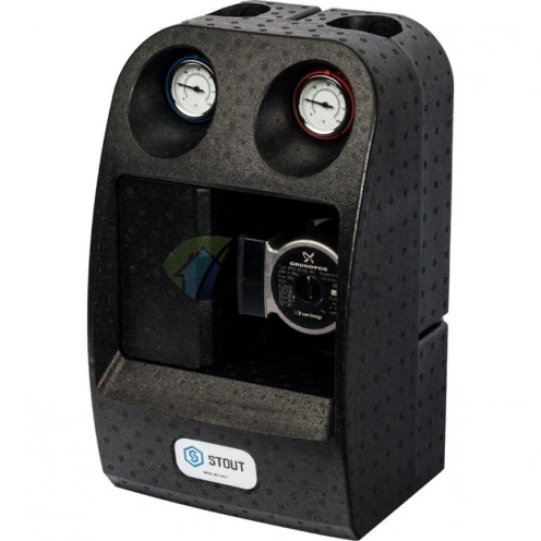 Grundfos UPS 25-65 насосная группа с термостатическим смесительным клапаном 1 - фото 2