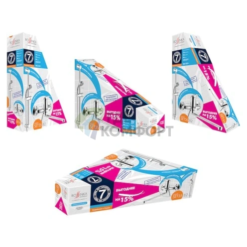 Полный комплект для ванной Rossinka SET35-82 - фото 2