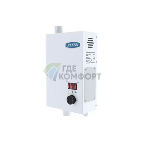 Настенный электрический одноконтурный котел Zota Balance 4.5 (4.5кВт) - фото 3