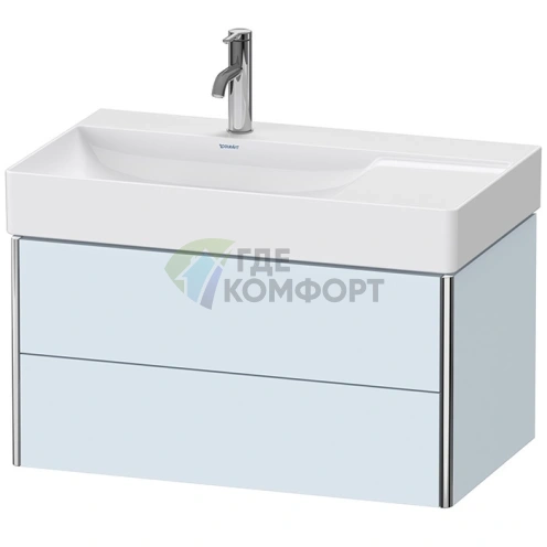 Подвесная тумба Duravit XSquare 234880 с 2 ящиками, цвет бирюзовый (XS416809797) - фото 1