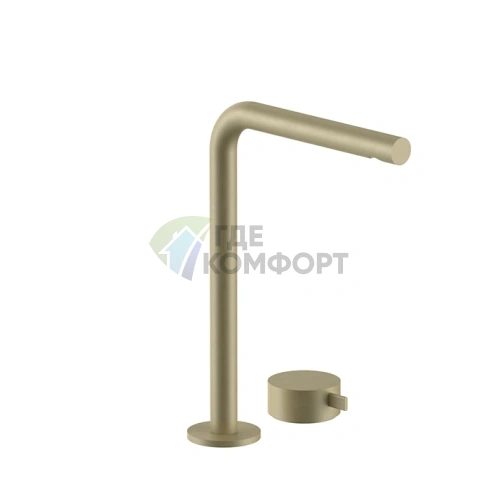 Смеситель для раковины Fantini AF/21 Matt British Gold PVD с высоким изливом (27 P6 A107WF) - фото 1