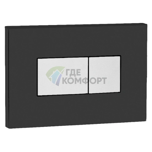 Кнопка смыва OLI Karisma 641017: черный корпус, хром - фото 1