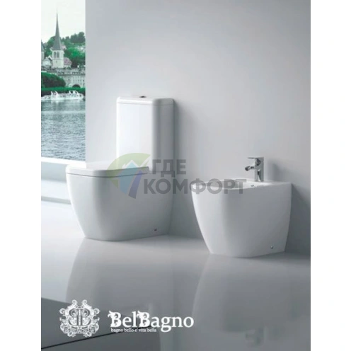 Унитаз-компакт BelBagno Alpina: эргономичный дизайн и компактность - фото 4