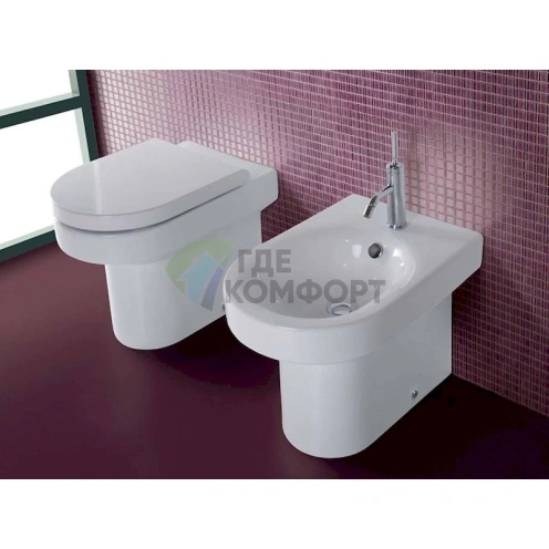 Приставной унизат Hatria Daytime: компактный и стильный напольный унитаз - фото 7