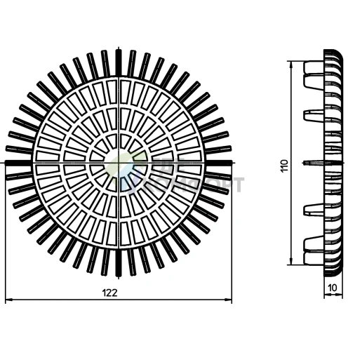 Плоский листвоуловитель HL181 - фото 2