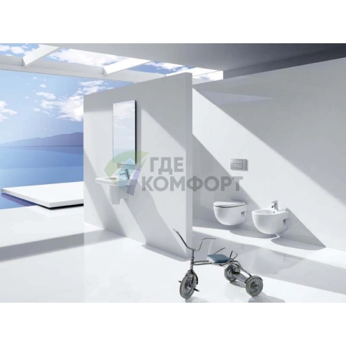 Комплект для подвесного унитаза Roca Meridian: укороченная чаша, сиденье с микролифтом и система инсталляции - фото 6