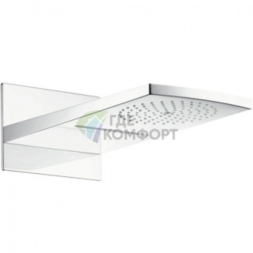 Верхний душ HG Raindance Rainfall 180 с технологией 2jet RainAir, белый/хром (28433400) - фото 1