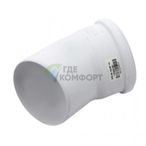 Отвод канализационный Raupiano Plus 110х30° REHAU (РЕХАУ - 11234341001) - фото 1