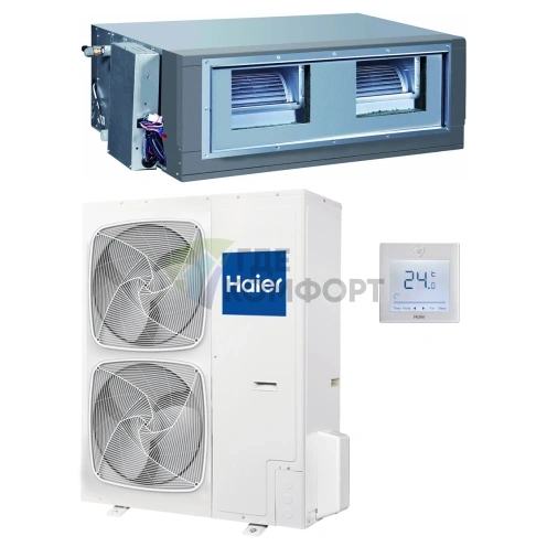 Кондиционер канальный Haier AD60HS1ERA(S)/1U60IS1EAB(S) on/off - фото 1