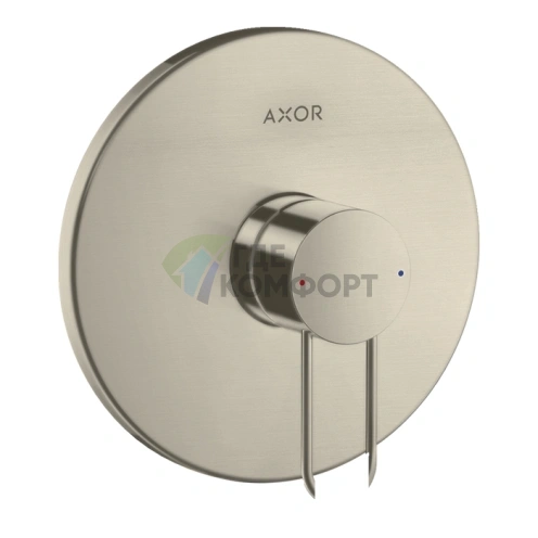 Смеситель для душа AX Uno однорычажный встраиваемый, шлифованный никель (38626820) - фото 1