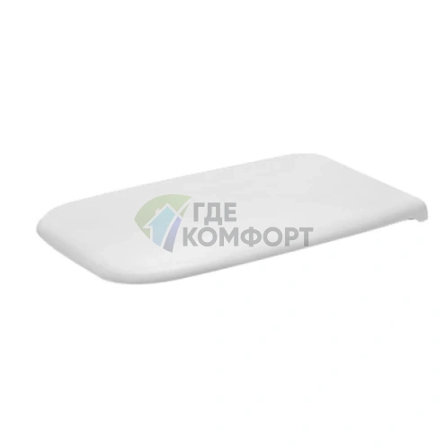 Сиденье для унитаза Duravit D-Code удлиненное съемное с петлями из нержавеющей стали, белое (62090096) - фото 1