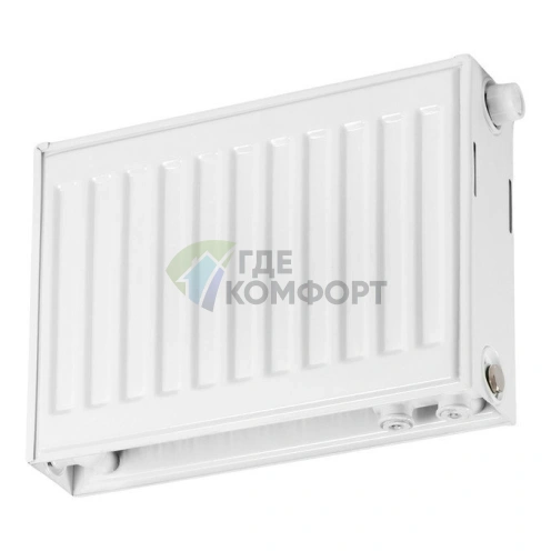 Стальной двухпанельный радиатор Axis Ventil 22 300 x 400 с нижним подключением - фото 1