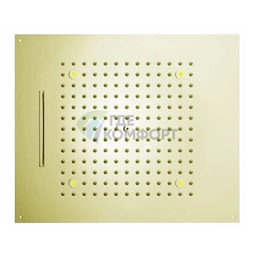 Верхний душ BOSSINI DREAM/2 с LED RGB подсветкой, цветотерапией и золотым покрытием (H38905.021) - фото 1