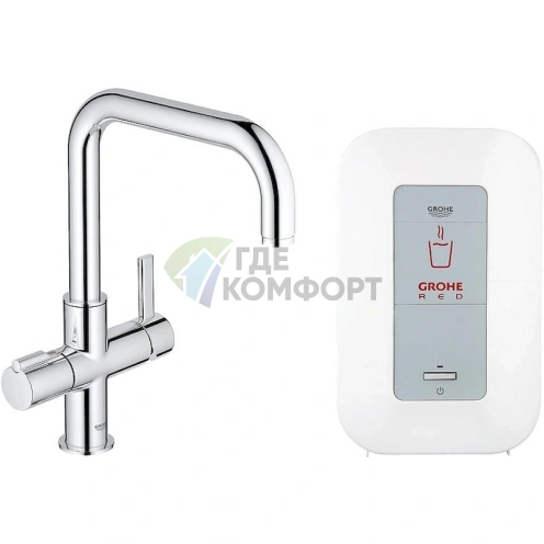 Смеситель Grohe Red Duo 30145000 для кухни с водонагревателем - фото 1