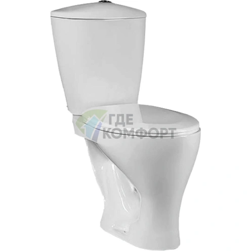 Унитаз-компакт Santeri: элегантный белый для вашего комфорта - фото 1