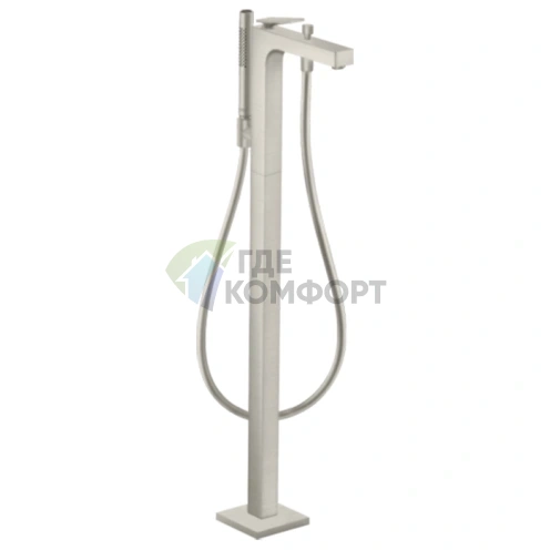 Напольный смеситель для ванны AX Citterio в цвете нержавеющая сталь (39440800) - фото 1