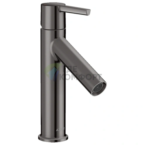 Стильный смеситель для раковины AX Starck 100 в премиальном полированном черном хроме (10003330) - фото 1