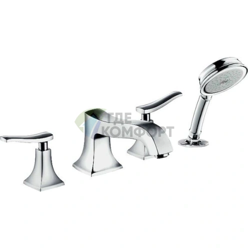 Смеситель Hansgrohe Metris Classic для установки на борт ванны - фото 1